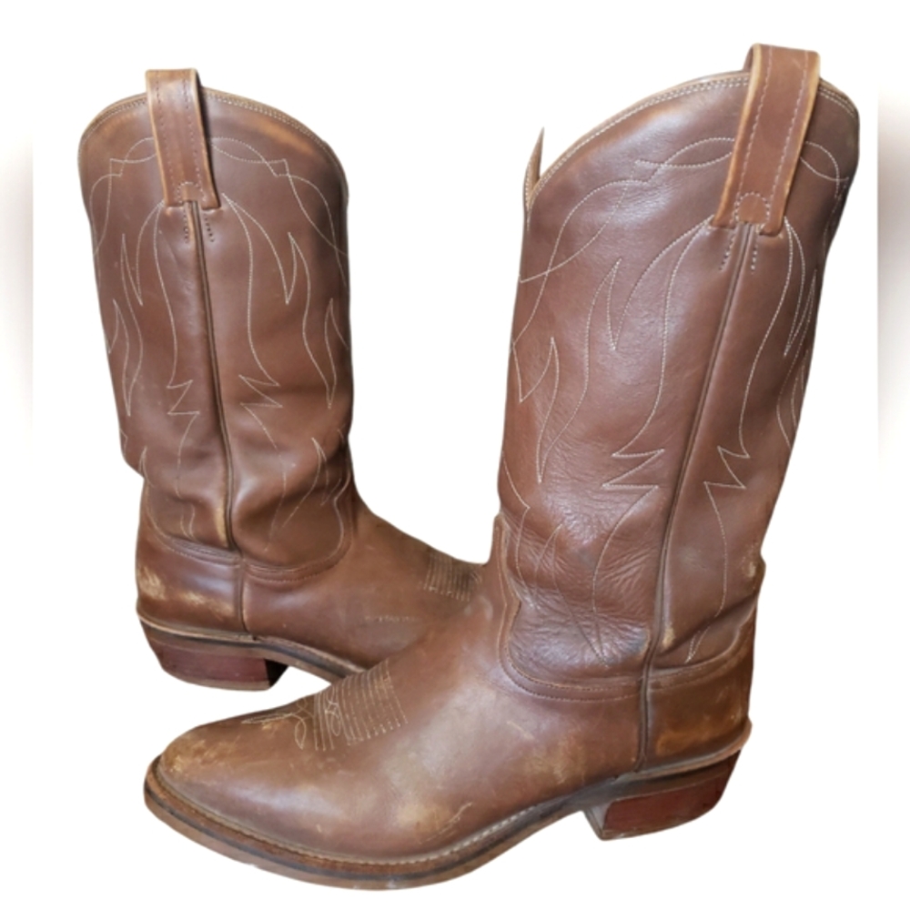Tony Lama Men's Zindelo Work Boot 4013 Brown Leather Men's Size 11.5 D
